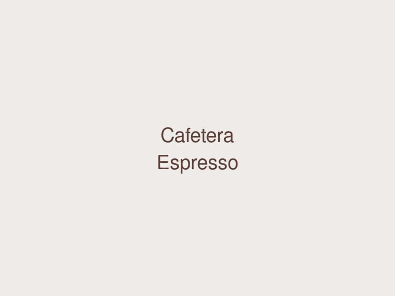 Cafetera Espresso Oster